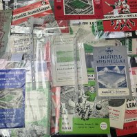 English Inter League Football Programme Collection: Home and away to include Irish Scottish Belgium Scotland Wales etc. Excellent condition to include 49/50 v Scotland at Middlesbrough, 51/52 Ireland at Everton, 54/55 at Liverpool. (45)