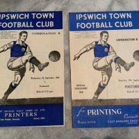 Ipswich Town v Portsmouth Reserves Football Programmes: 49/50 + 50/51 both very good with no team changes. (2)