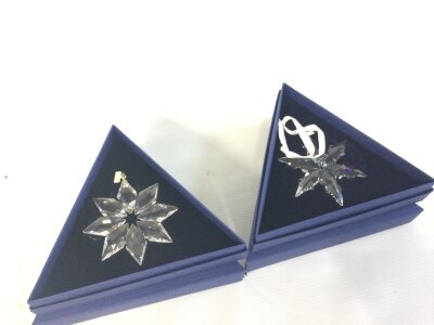 Boxed Swarovski 2013/2015 Christmas tree ornaments