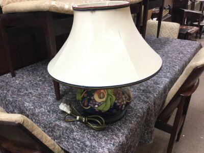 A Moorcroft lamp, 48cm tall