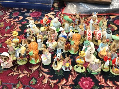 Large collection of Beswick Beatrix potter figures, royal Doulton bunnykins