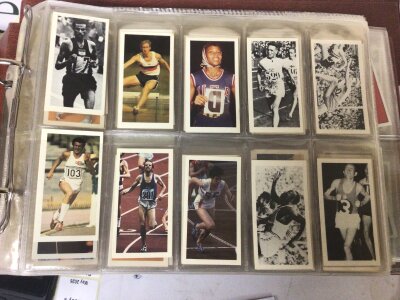 A Collection of Cigarette cards and tea cards in well presented albums mainly complete sets.