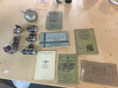 P&H Starlight bike lamps and manuals etc