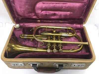 A cased cornet.