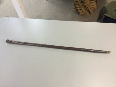 A sword stick. 87cm total length . Blade 68cm long .