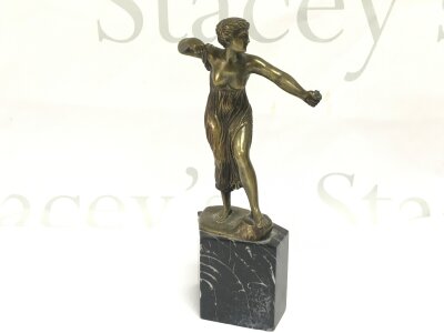 A small bronze Morin archer figure, 17cm high