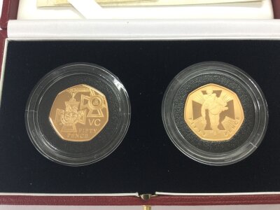 2006 gold proof fifty pence coins The Victoria cross with COA