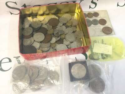 Various British coins 20th century