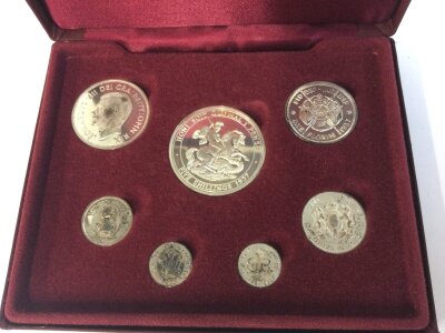 A retrospective 1937 Ewards VIII coin set.