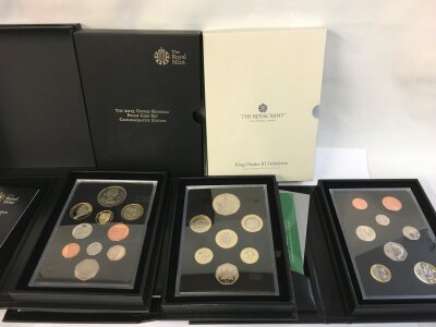 A 2012, 2013 and 2023 proof coin set.