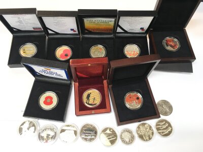 A Collection of Cased And Loose Cupro-Nickel Coins.