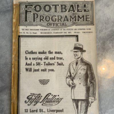 1926 - 1927 Everton v Hull City Football Programme: Ex bound FA Cup replay with tape to spine. Good with no team changes. Covers intact.