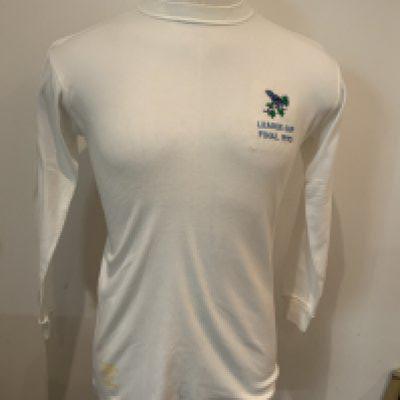 1970 West Brom League Cup Final Match Issued Football Shirt: Property of manager Alan Ashman who picked up a spare unnumbered shirt in the dressing room. Incredibly good condition direct from the family. COA from Laurie Rampling club historian and photographer who picked this up from the Ashman family. Includes original team sheet signed by Alan and given to Manchester City. There were only 3 team sheets ever produced.