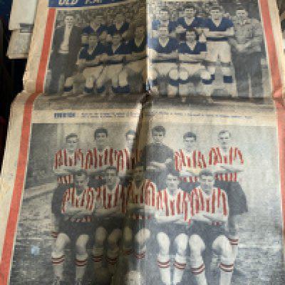 Merseyside Football Newspapers: Everton and Liverpool covered with Liverpool Echo, Liverpool Evening Express and national press. Includes many big match. Quantity with instructions to sell.