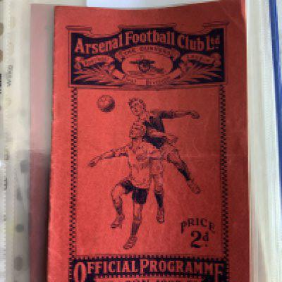 Arsenal 1930 - 1931 Reserve Football Programmes: Very good condition home programmes. Includes QPR Fulham Watford West Ham Luton Brentford Crystal Palace Brighton Leicester Charlton Southend Swansea Millwall Chelsea Portsmouth and Tottenham. Please note Southend and Millwall have excellent replacement covers. (16)