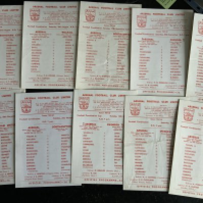 Arsenal 67/68 Reserves + Youth Football Programmes: Probable complete set of 20 Football Combination + Cup, 4 x SJFC and a Metropolitan League v Chatham and Bedford. (26)