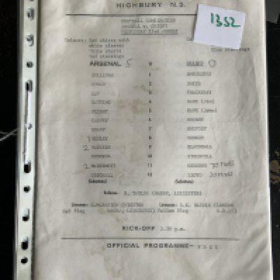 Arsenal 78/79 Reserves + Youth Football Programmes: Probable complete set of Football Combination sheets plus a Youth Cup, 2 x SJFC and an Islington v South London Schools. (22)