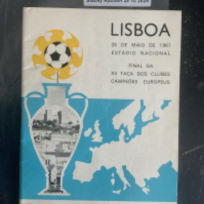 1967 European Cup Final Football Programme: Inter Milan v Celtic played in Lisbon. Excellent condition with no team changes although score to team page.
