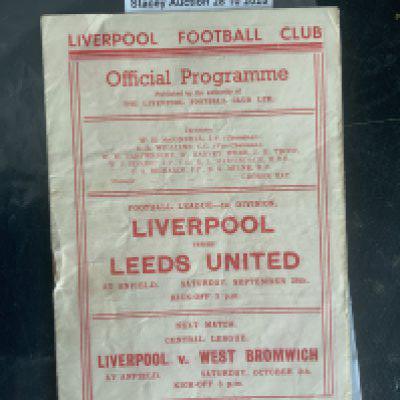 46/47 Liverpool v Leeds United Football Programme: 1st Division programme is good with no writing.