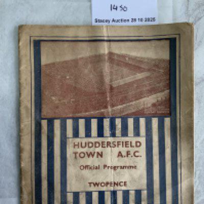 35/36 Huddersfield v Birmingham City Football Programme: 1st Division match in fair condition with team changes. Folding and handling marks.