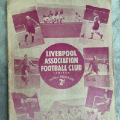 38/39 Liverpool v Aston Villa Football Programme: 1st Division match in good condition with no team changes. Score to team page.