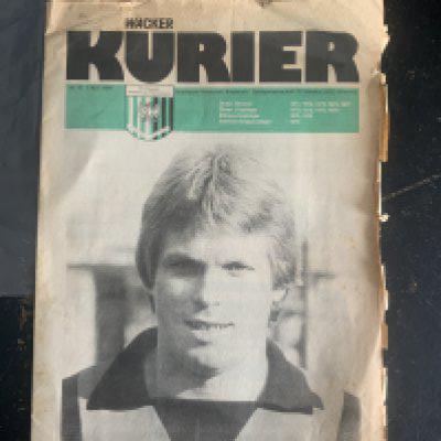 78/79 Wacker v Ipswich Town Football Programme: ECWC programme is tatty to upper and right hand edge. No team changes.