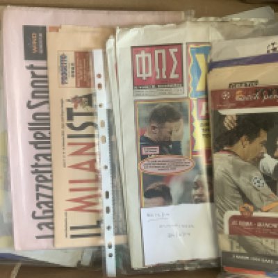 Manchester United European Away Football Programmes: Over 60 modern away programmes in excellent condition.