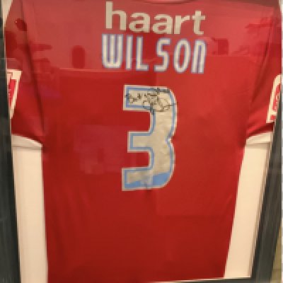 Southend United 2007- 2008 Match Worn Signed Football Shirt Wilson: Third shirt signed to rear by the player. Shirt framed and issued to players sponsor. Given by the club direct to the sponsor.