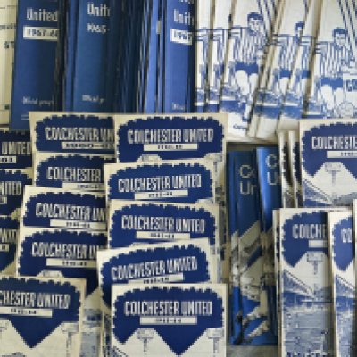 Colchester United 1960s Home Football Programmes: Excellent condition spanning the whole decade with a couple before and after the 60s. (est 100)