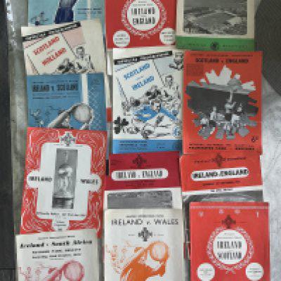 1950s Home Nations Amateur International Football Programmes: Does not include any England homes. Nice selection with heavy duplication to include Ireland v 1953 South Africa, England, Scotland, 1954 Wales, 1957 Scotland, England, 1959 England. Excellent. (36)