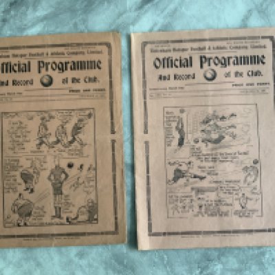 1930s Tottenham v West Ham Football Programmes: League division two matches from 36/37 and 37/38 in good condition with no team changes. (2)