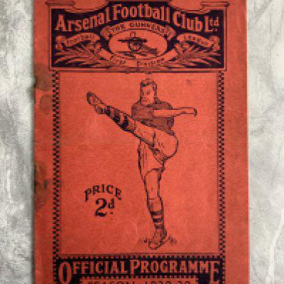 1938 - 1939 West Ham v Tottenham At Arsenal Football Programme: Fair condition FA Cup programme 2nd replay with no team changes. Staples have rotted away leaving holes.