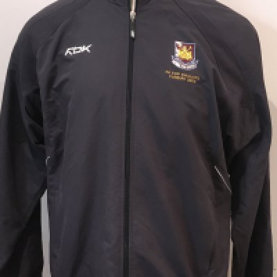 West Ham 2006 FA Cup Final Football Tracksuit: Grey Reebok Tracksuit in size XL worn by West Ham coach and former player Roger Cross. Top and bottoms featuring the old West Ham crest and has wording FA Cup Finalists Cardiff 2006. Excellent condition and never commercially available.