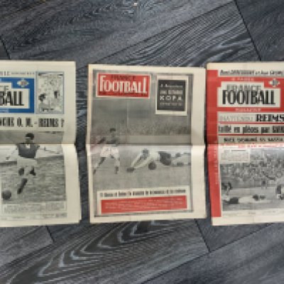 France Football 1950s Newspapers: From 1954 to 1957 there are 37 full newspapers. Whilst focussing on French football it covers other countries football also with good English coverage. (37)