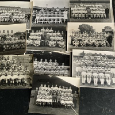 QPR Football Team Group Press Photos: Black and White photos, many with press stamps to rear. In good condition (10)