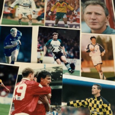 1990s Football Press Photos: Teams I-N. All 10 x 8 colour photos with press stamps to rear. Often match action including Manchester United and Notts Forest. Good condition. (115)