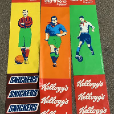 Euro 96 Football Street Banners: All from Brent Council so would be hanging from lamp posts at Wembley and not the other venues. All measure 15 x 70 inches and are reversible.