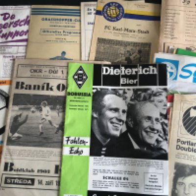 Foreign Football Programmes: Domestic league and cup matches in good condition from many countries and eras. Sold in October 2022 ( lot 187) for 200 pounds but buyer failed to pay. (174)