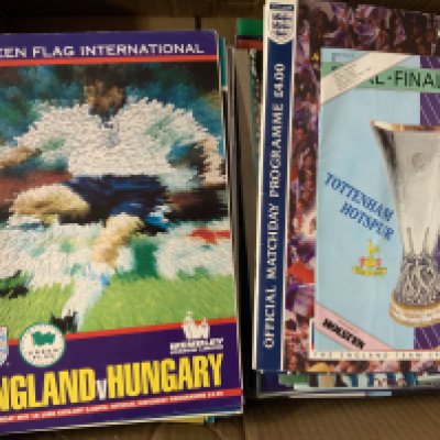 Big Match Football Programmes: Mainly large size to include Cup Finals, Charity Shields, Internationals, Friendlies, European and more. (116)