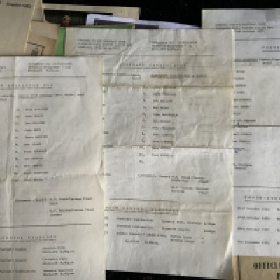 Crystal Palace Football Programmes + Memorabilia: Includes a few early 70s sheets with 72/73 LCC QPR, plenty of 60s home and away plus a few handbooks and posters. (box)