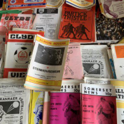 Scottish Football Programmes: Wide range of clubs mainly from the 70s in excellent condition. (160)