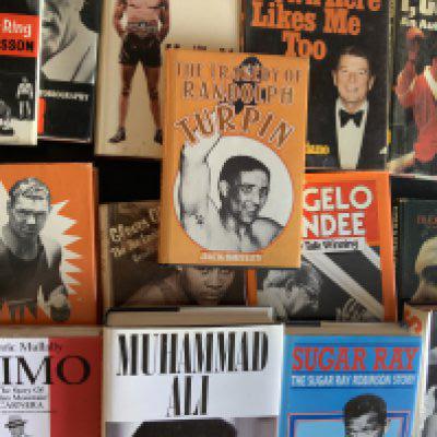 Boxing Book Collection: Mainly autobiographies to include Randolph Turpin Muhammad Ali Joe Louis Henry Cooper J Conteh Angelo Dundee and Sugar Ray Robinson. Mainly good. (14)