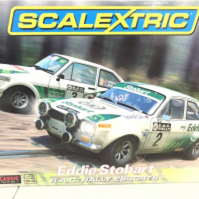 A Boxed Scalextric Eddie Stobart R.A.C. Rally Escorts Pack.