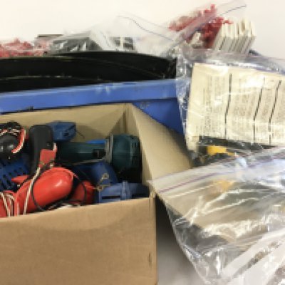 A collection of of Scalextric track and accessories including power supplies and controllers. No reserve. (2)