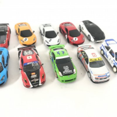 10 X Loose Scalextric Cars including Nissan.