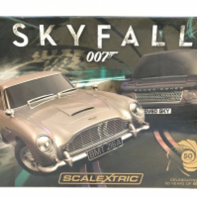 A Boxed Scalextric James Bond Skyfall Twin Set.