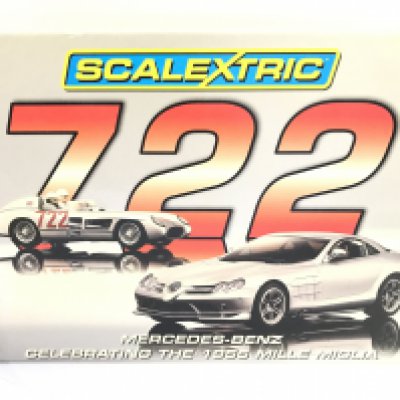 A Boxed Scalextric Mercedes-Benz Twin Set.