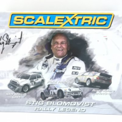 A Boxed Scalextric Stig Blomqvist Rally Legend Set.