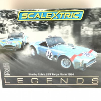 A Boxed Scalextric Legends Twin Pack. A Shelby Cobra 289 and a Targa Florio.