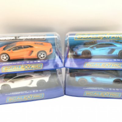 4 X Boxed Scalextric Lamborghinis LP 700-4.